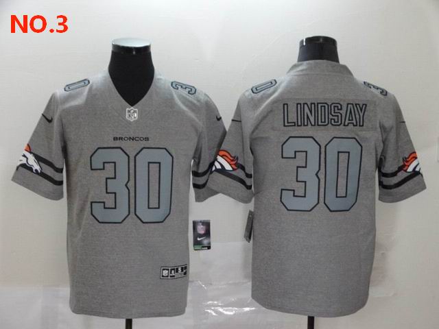 Men's Denver Broncos 30 Phillip Lindsay Jersey NO.3 ;